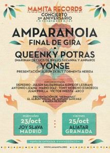 CARTEL AMPARANOIA FIN GIRA 2019